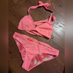 EUC, Maaji pink tropical bikini, S